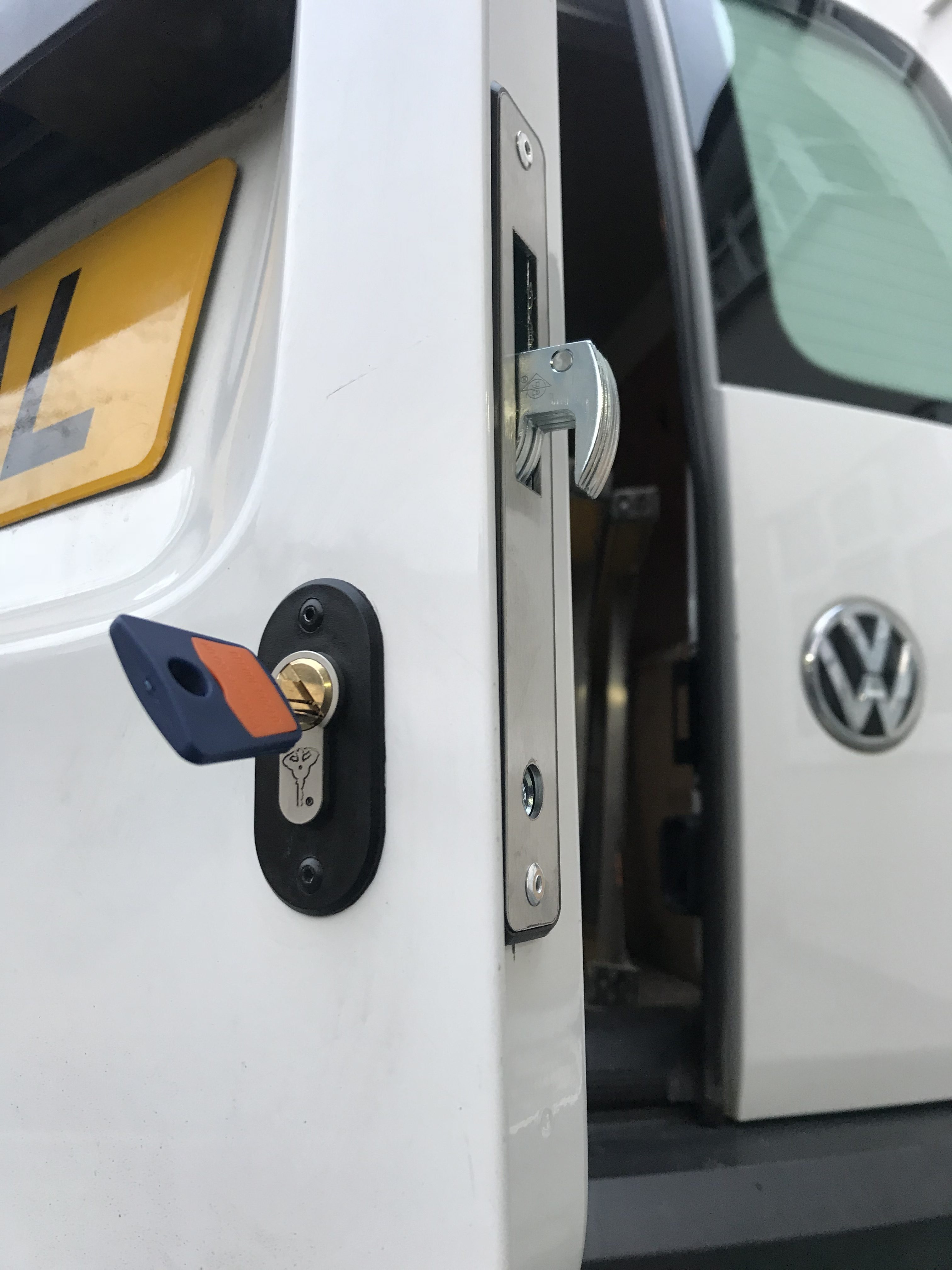 VW Caddy 2010-2015 Rear OR Sliding Side Doors High Security Van Hasp Dead Locks