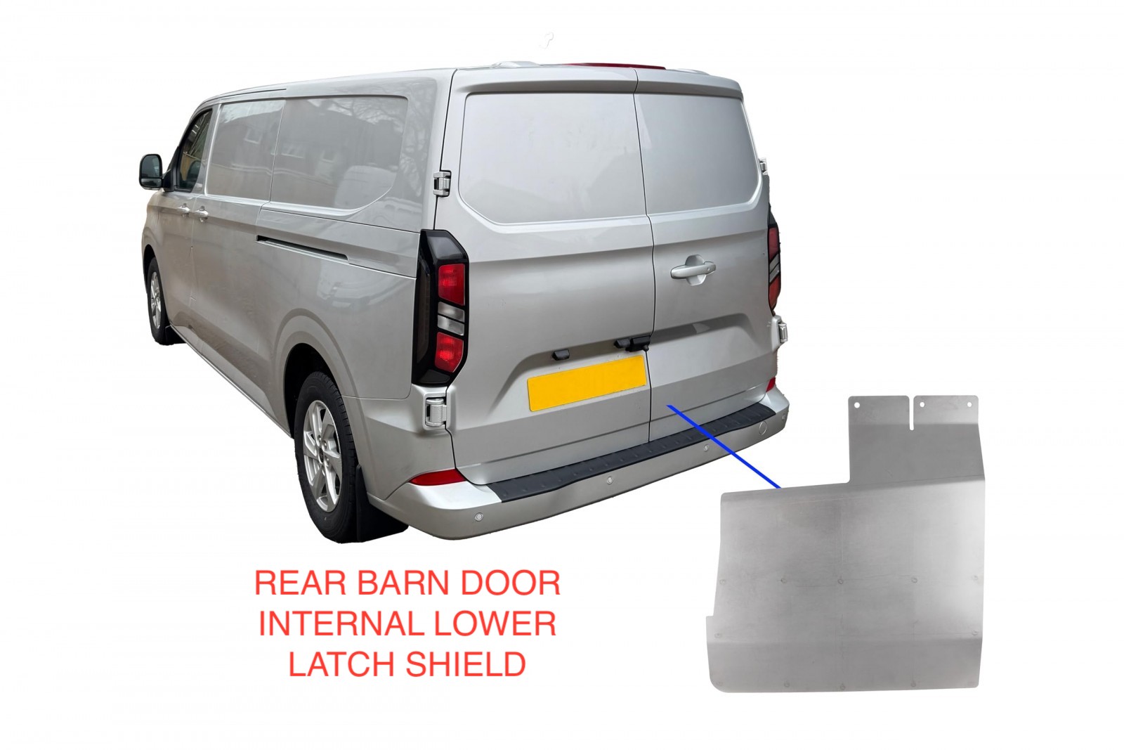 Ford Custom 24> V-Armour Internal Latch Shield