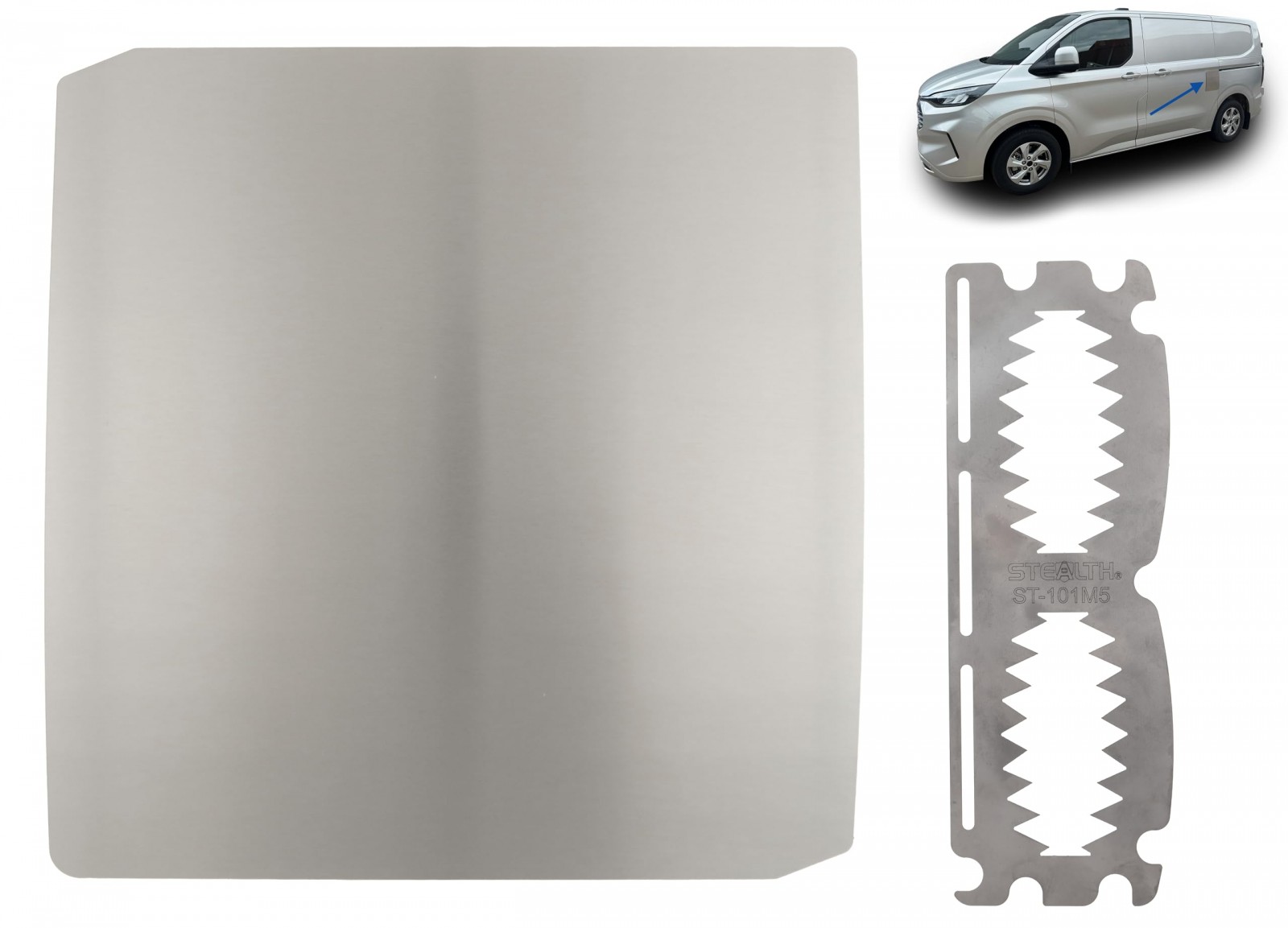 Ford Custom 24> V-Armour External Latch Shield