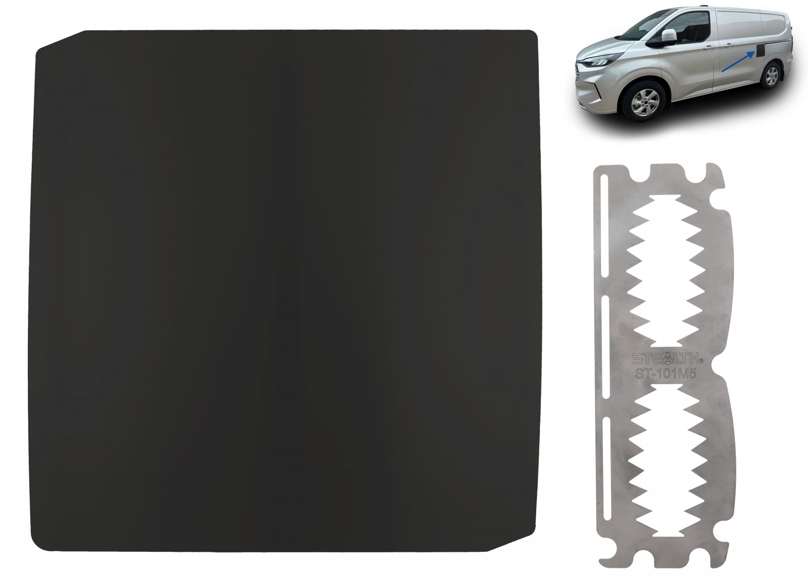 Ford Custom 24> V-Armour External Latch Shield