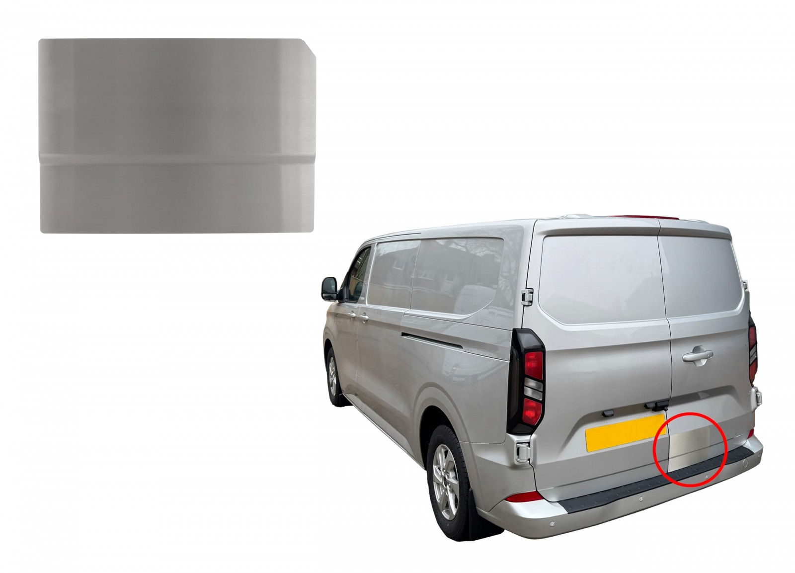 Ford Custom 24> V-Armour External Latch Shield